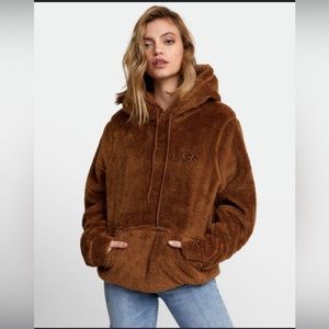 RVCA babyfur hoodie, size small